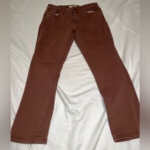 Warp + Weft Amsterdam Slim Jeans – Rust Brown – Men’s 34x30